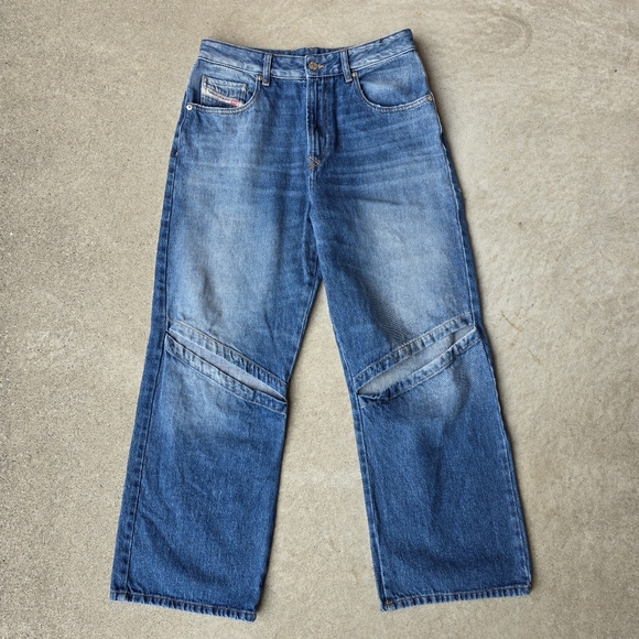 Diesel 28 Y2K 90s Grunge Punk Skater Streetwear D-Reggy Straight Leg Jeans - Picture 5 of 16